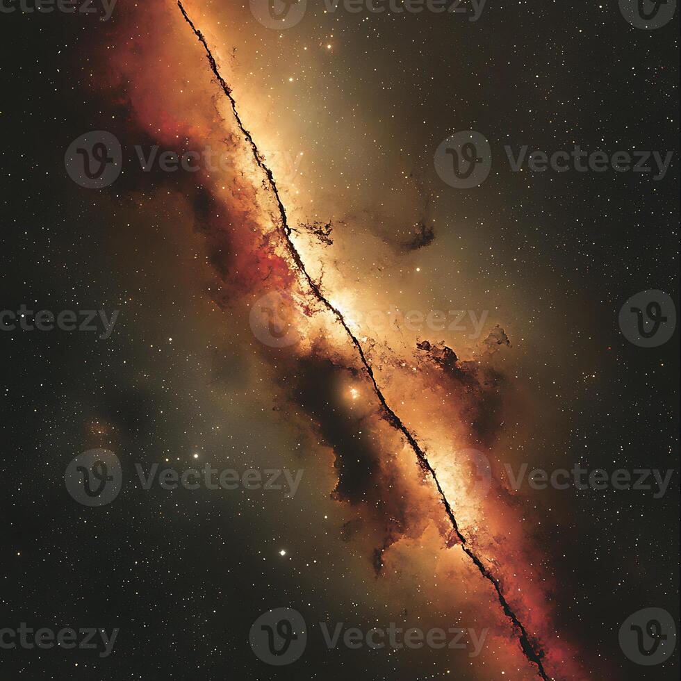 Stunning View of a Vibrant Stellar Formation with Sharp Contrasts photo