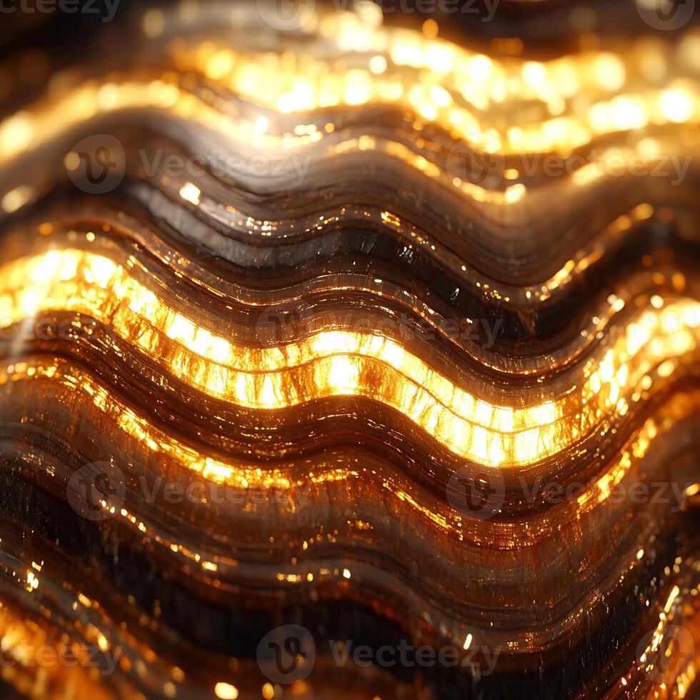 Golden Abstract Texture with Shimmering Waves and Bright Highlights photo