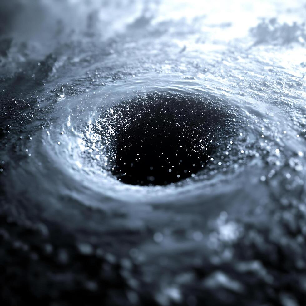 Mesmerizing Vortex of Infinite Space With Hypnotic Celestial Details Under Soft Lighting photo