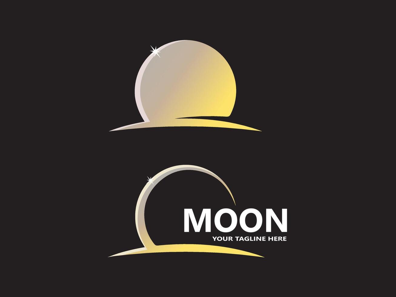 Moon Logo Icon Design Template vector