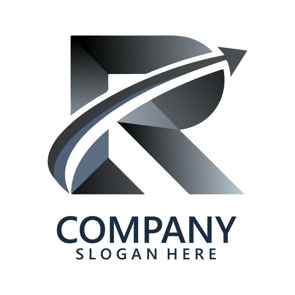 R Letter Logo Icon Template Design vector