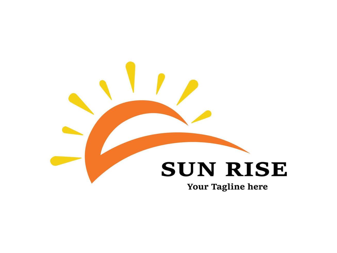 Sun Logo Design Template vector