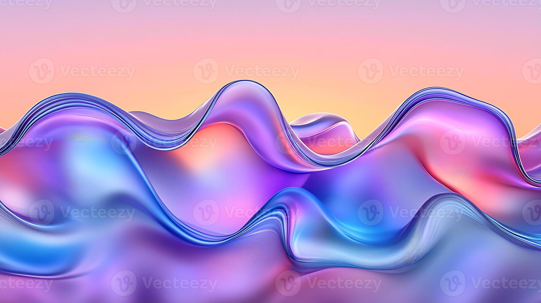 Colorful Abstract Swirling Gradient Waves with Modern Artistic Design photo