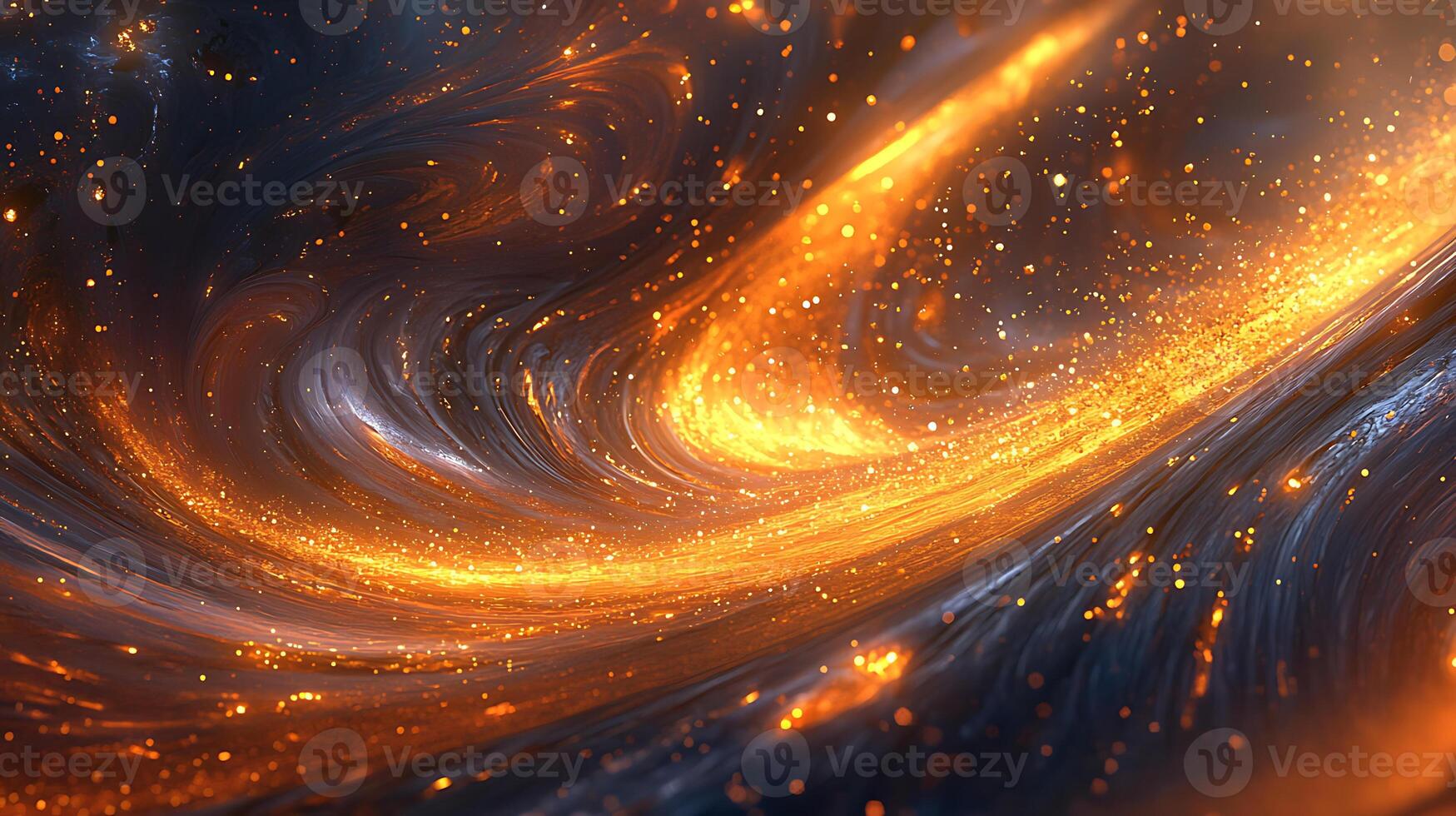 Dynamic Cosmic Swirl of Vibrant Fire and Energy in Abstract Form photo