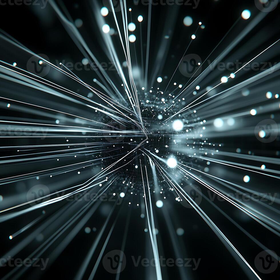 Dynamic Light Streams and Abstract Energy Patterns in Motion photo