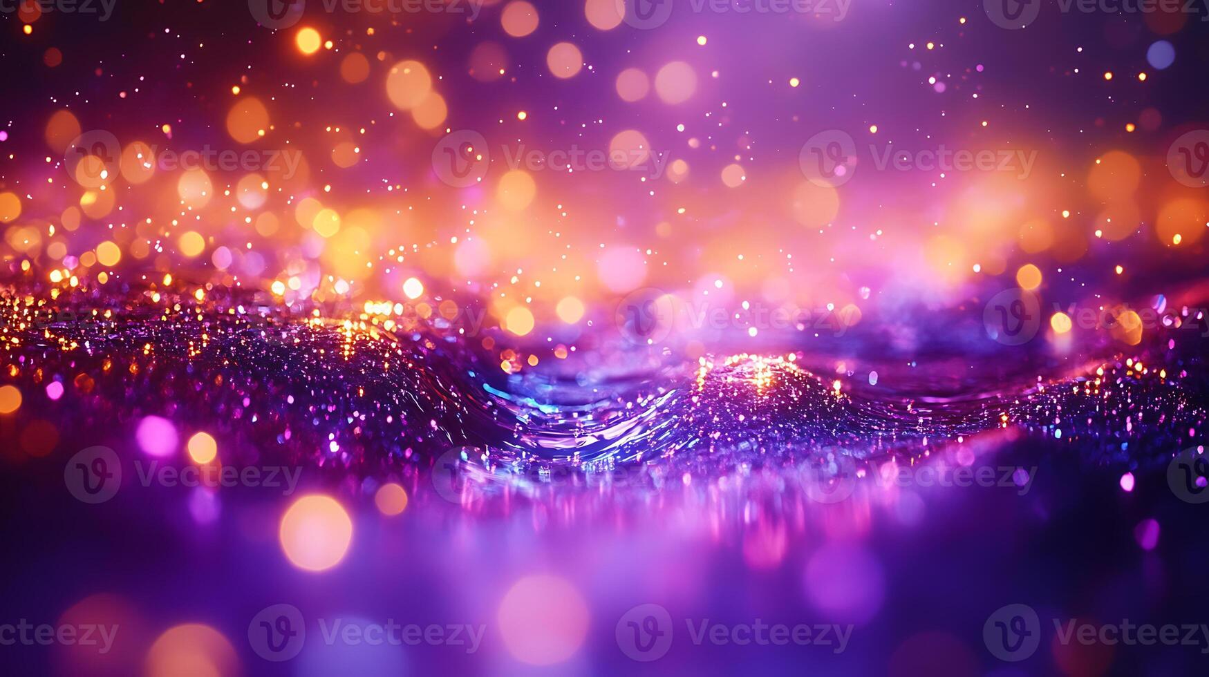 Abstract Sparkling Light and Colorful Gradient Waves Background Design photo