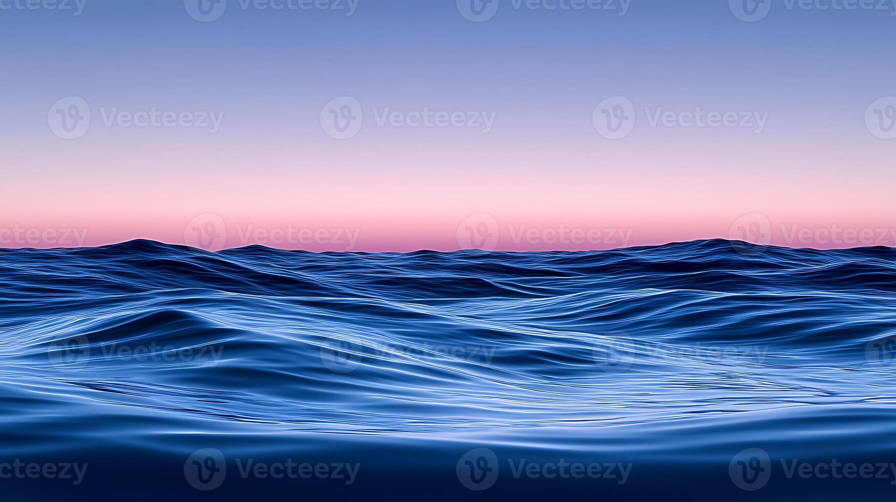 Ocean Waves at Sunset with Vibrant Skies and Gentle Ripples photo