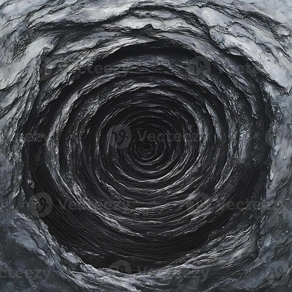 Abstract Spiral Texture with Symmetrical Design in Grayscale Tones photo