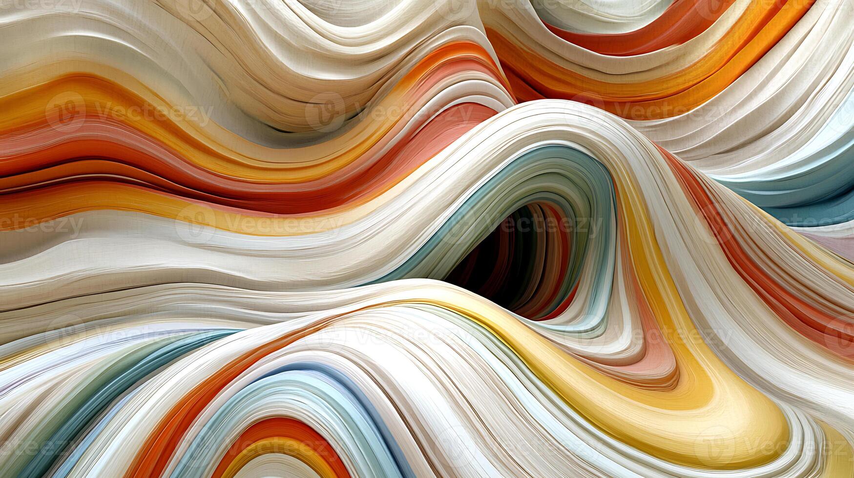 Dynamic Abstract Colorful Curves Creating a Modern Artistic Design photo