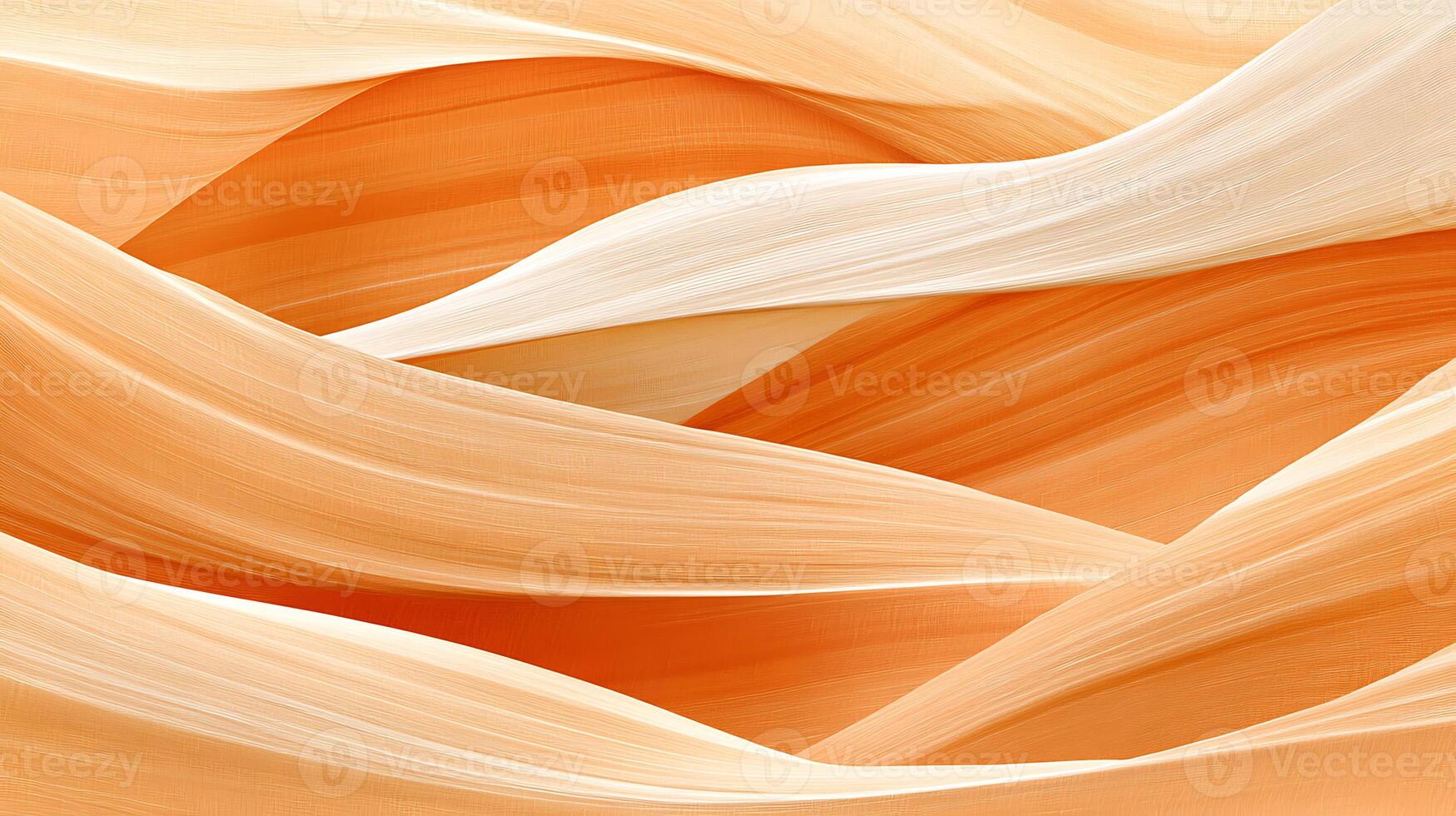 Abstract Waves with Orange and White Flowing Textures in Harmony photo