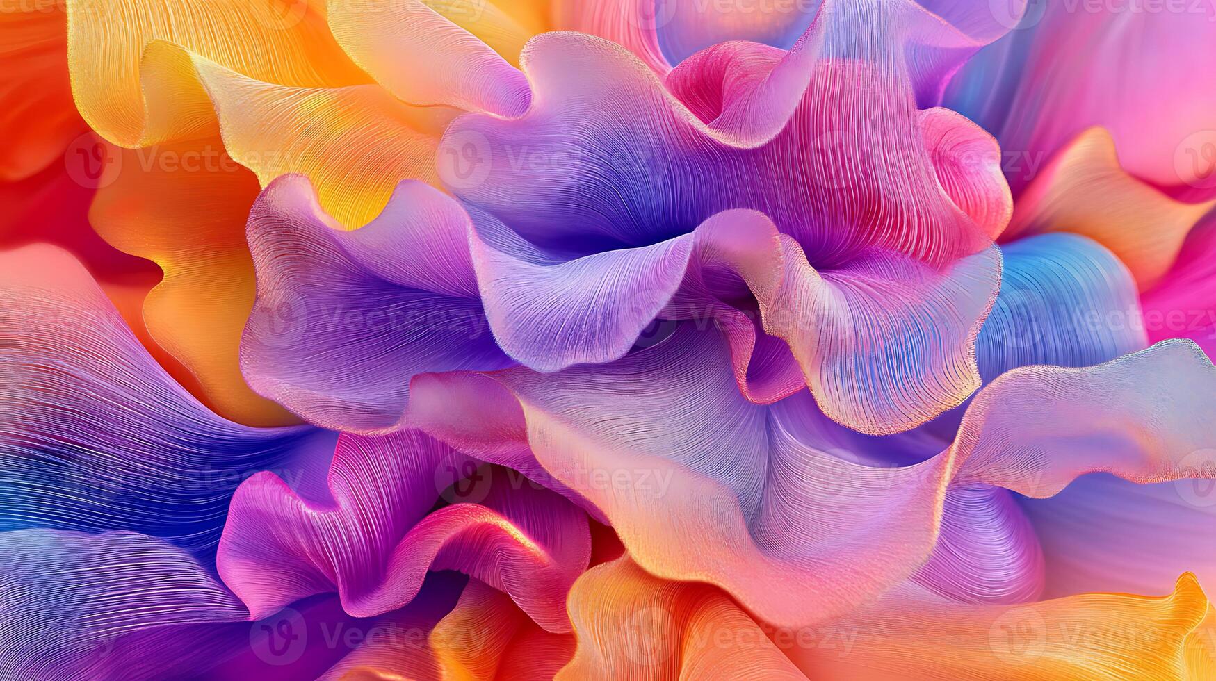 Vivid Abstract Pattern With Vibrant Multicolored Flowing Textures photo