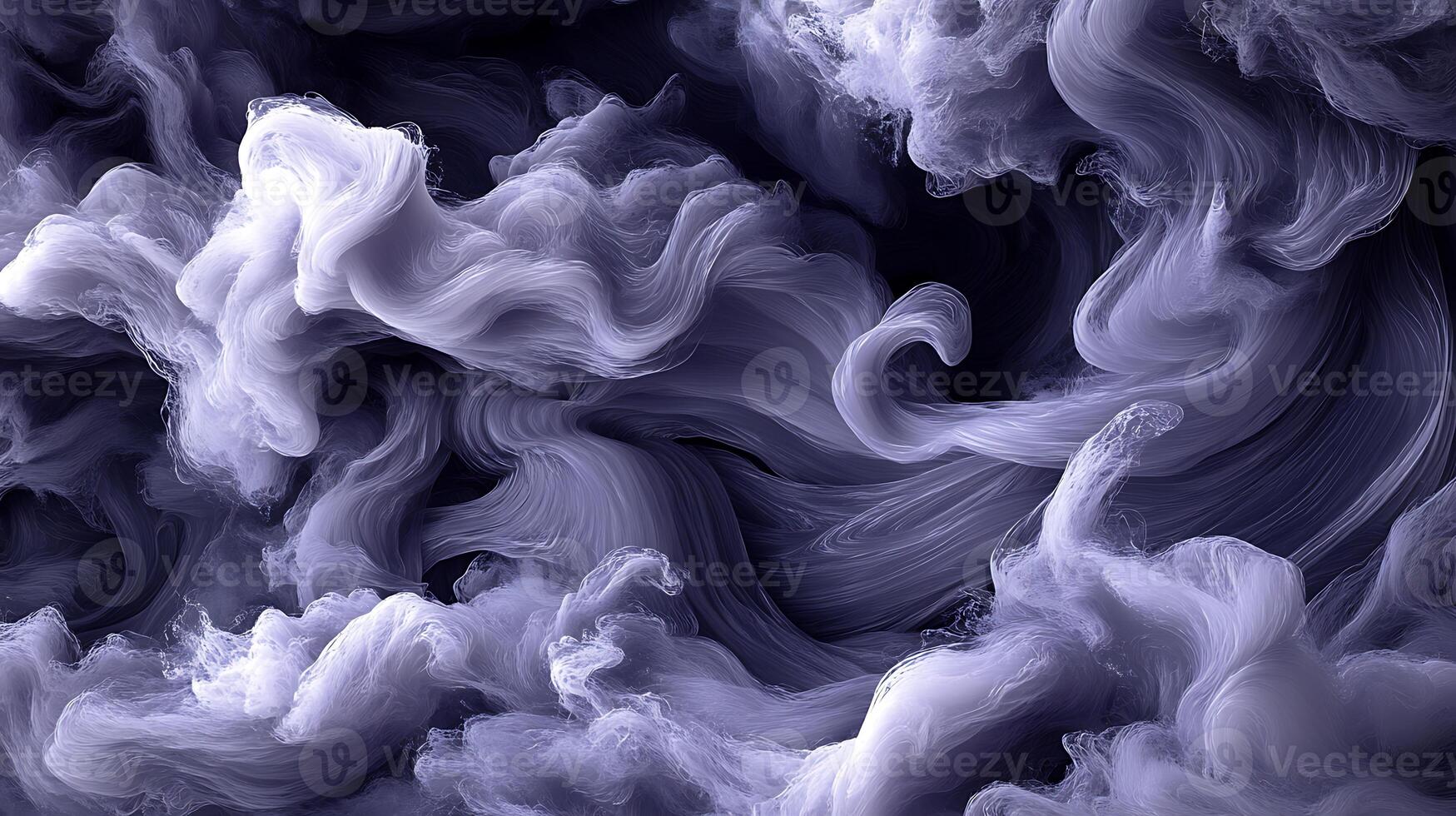 Abstract Artistic Swirling Shapes in Dynamic White Smoke Formations photo