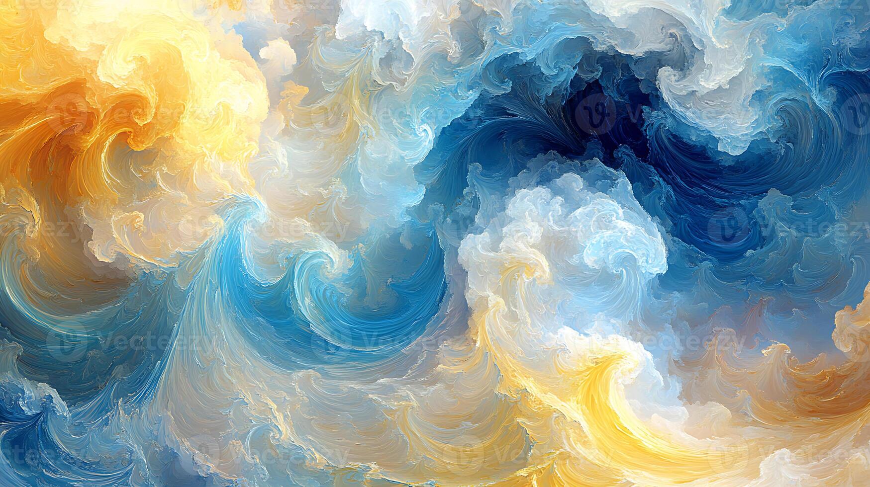Abstract Swirls of Vibrant Colors in Dynamic Motion photo
