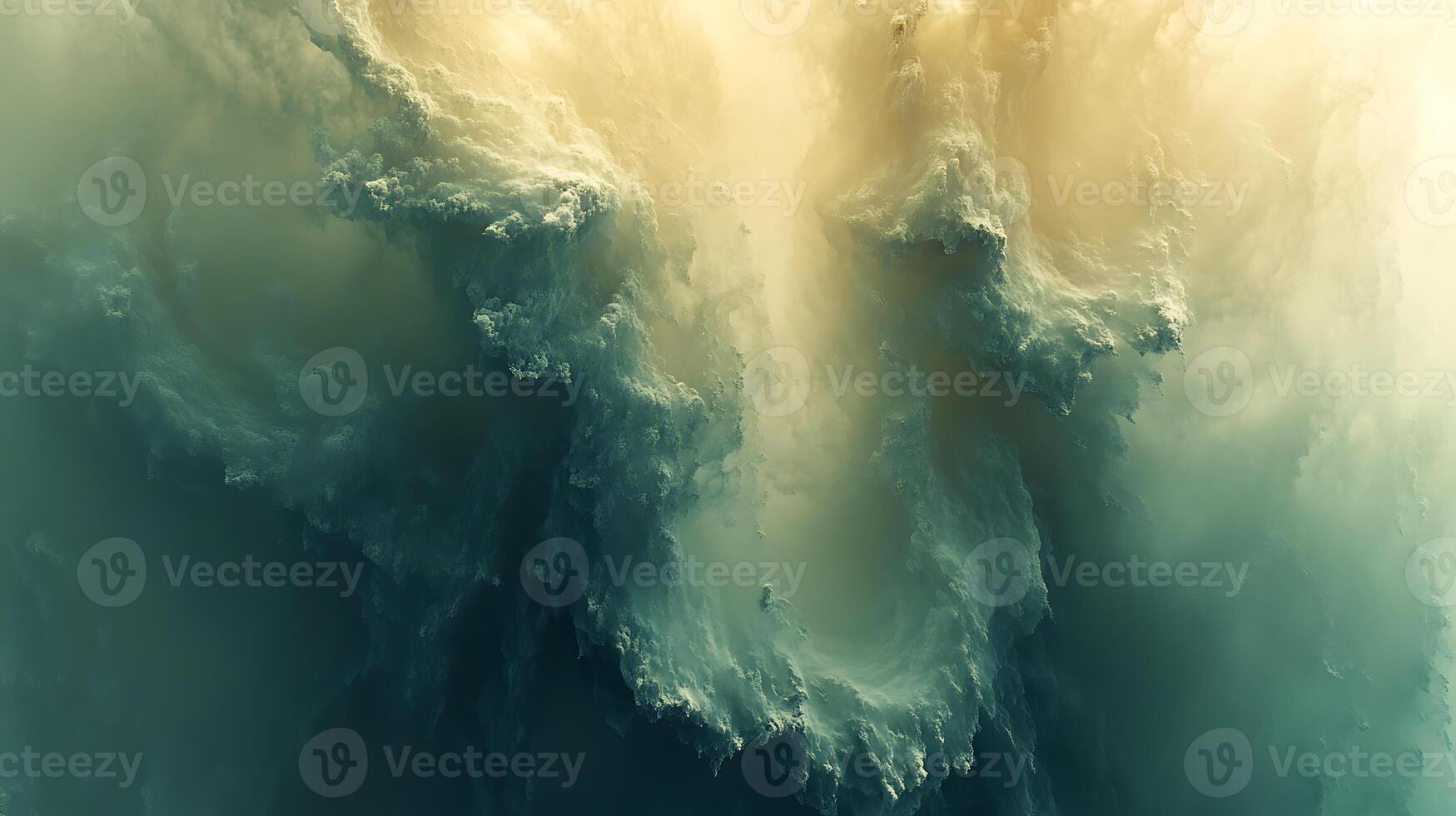 Transcendent Layers of Mysterious Clouds with Ethereal Light and Textures photo