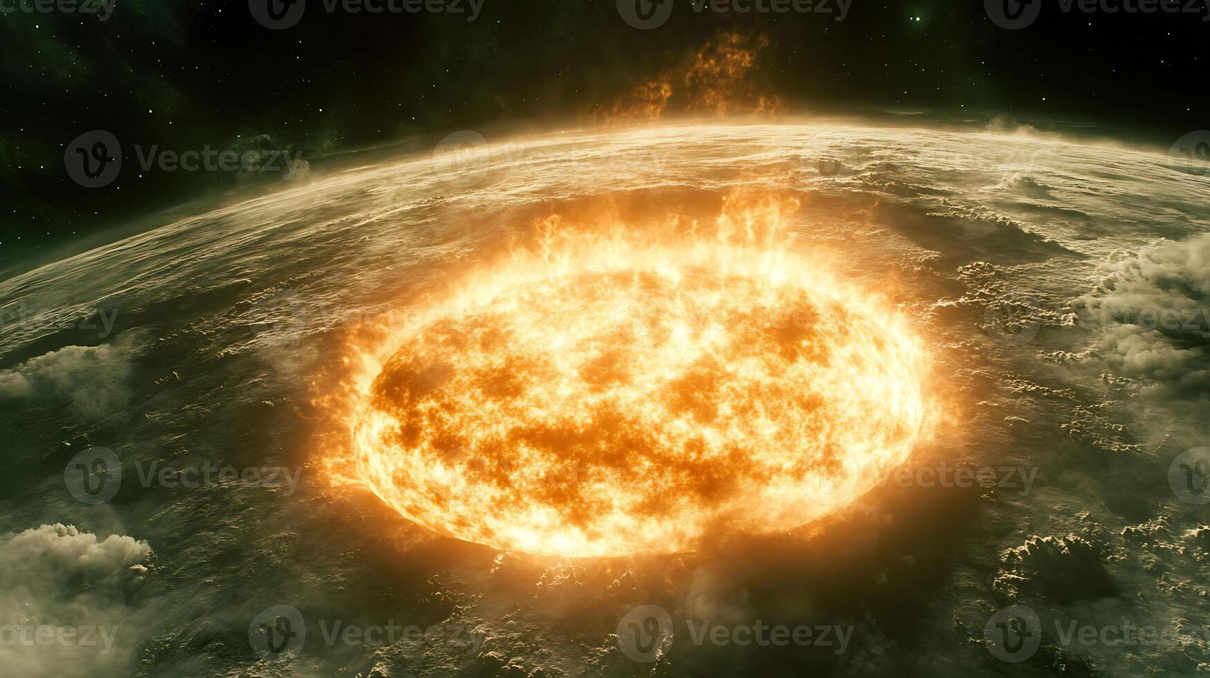 Powerful Solar Flare Impacting Earth's Atmosphere Depicted in Stunning Details photo