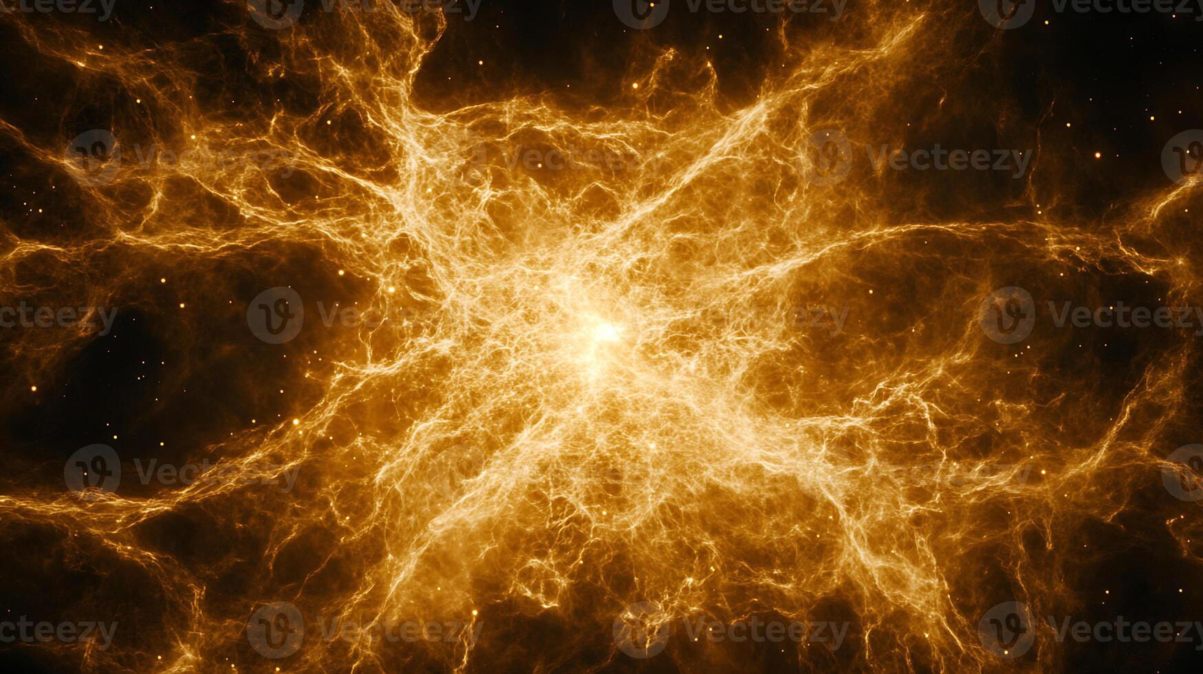 Golden Network of Radiant Cosmic Filaments Spanning in Outer Space photo