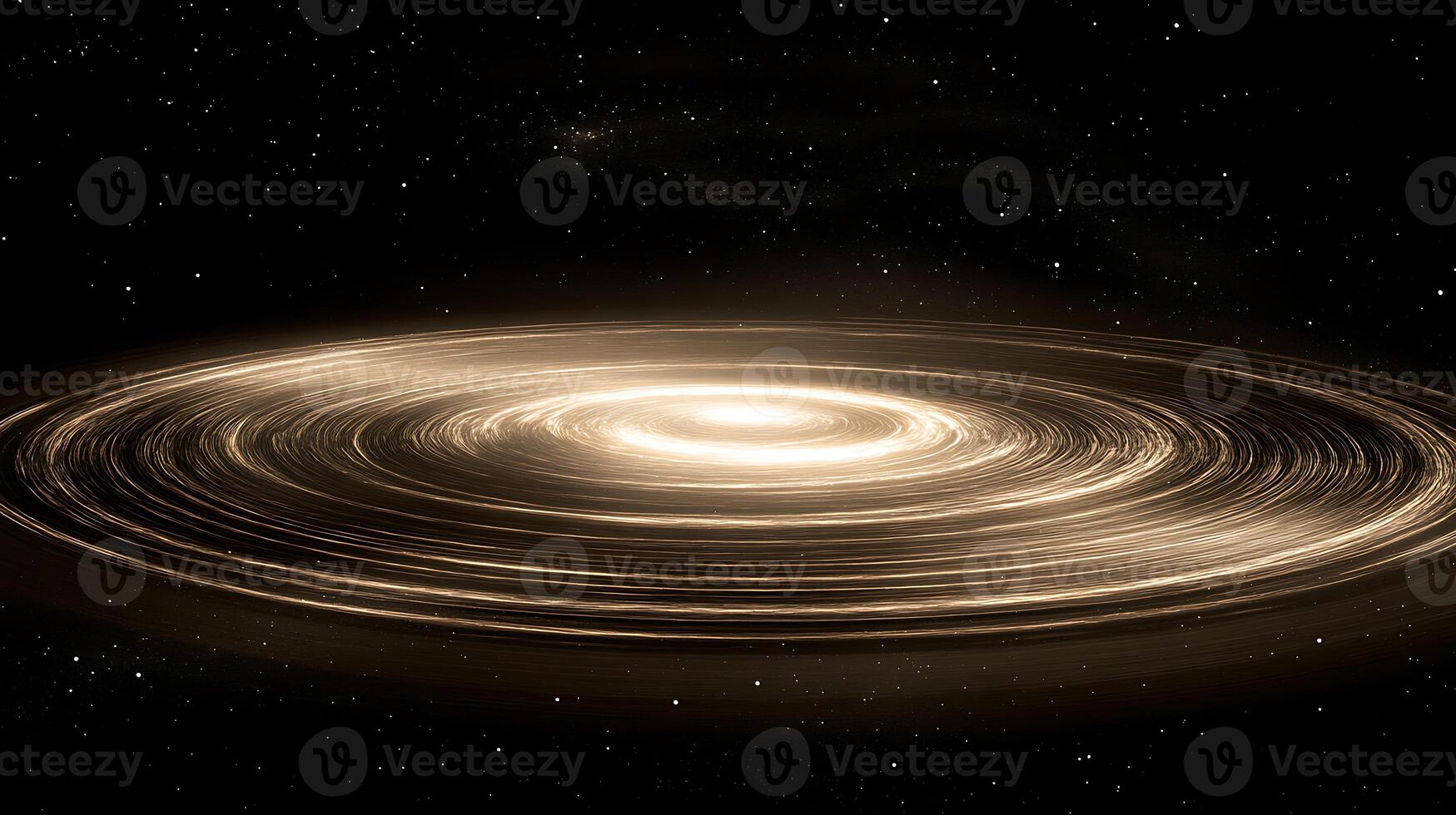 Spinning Disc of Galactic Light Amid Cosmic Space photo