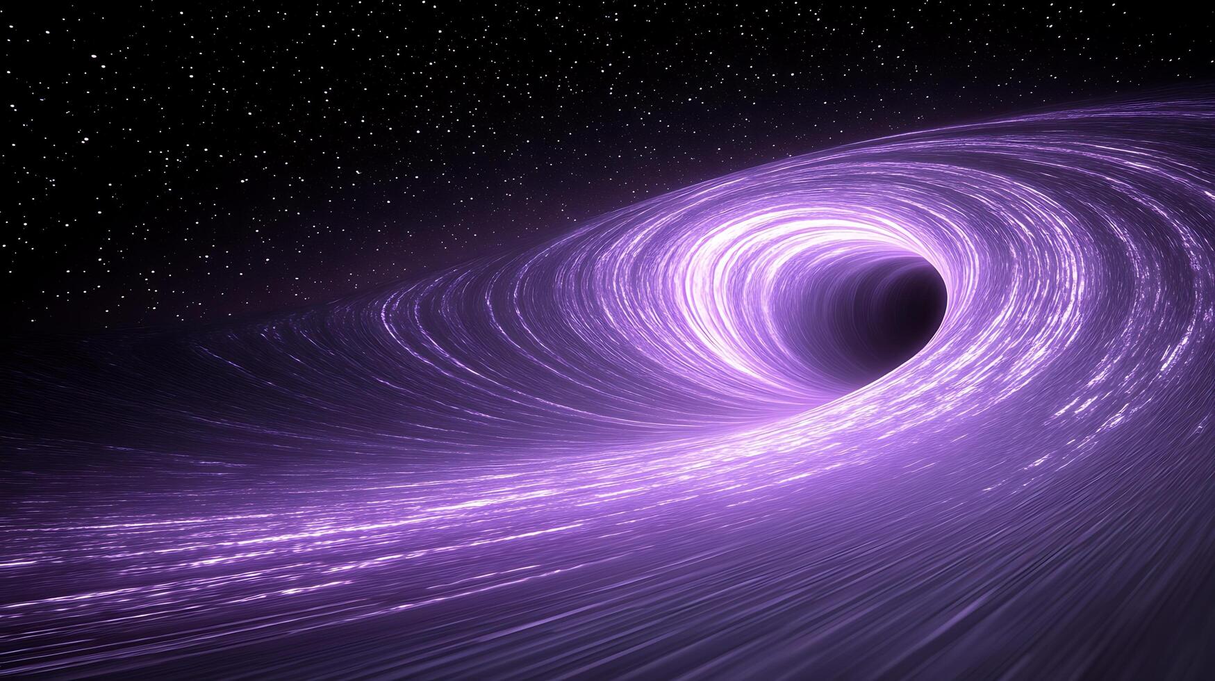 Purple Vortex Featuring Cosmic Elements and Starry Space Background photo