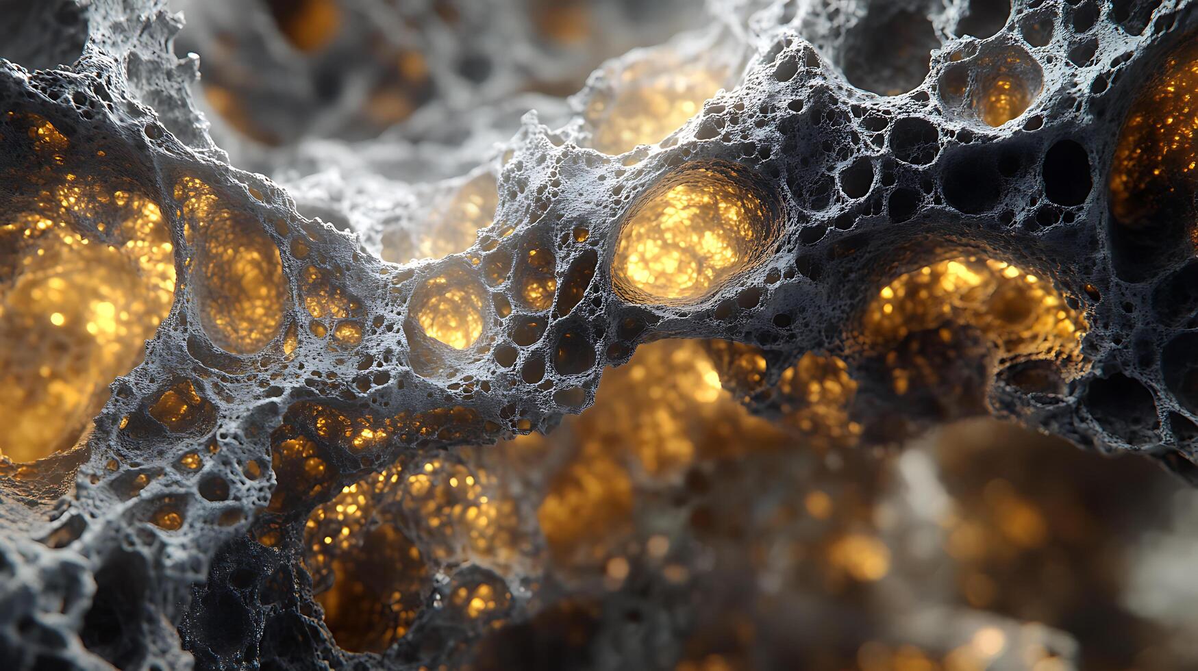Mesmerizing Abstract Gold and Gray Pattern with Organic Textures and Depth photo