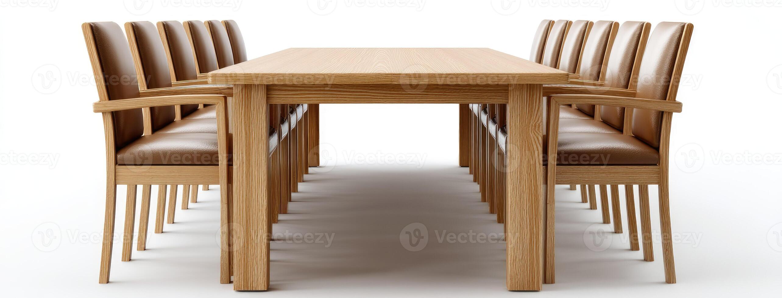 A long table with chairs around it photo