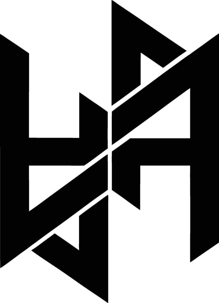 Abstract H Icon Precision Inspiring Modern Technology vector