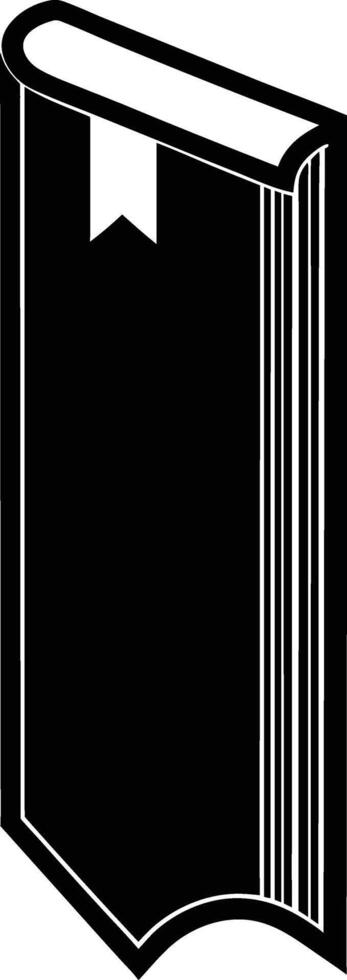 Illustration of Bookmark Filled Silhouette for Quick Access vector