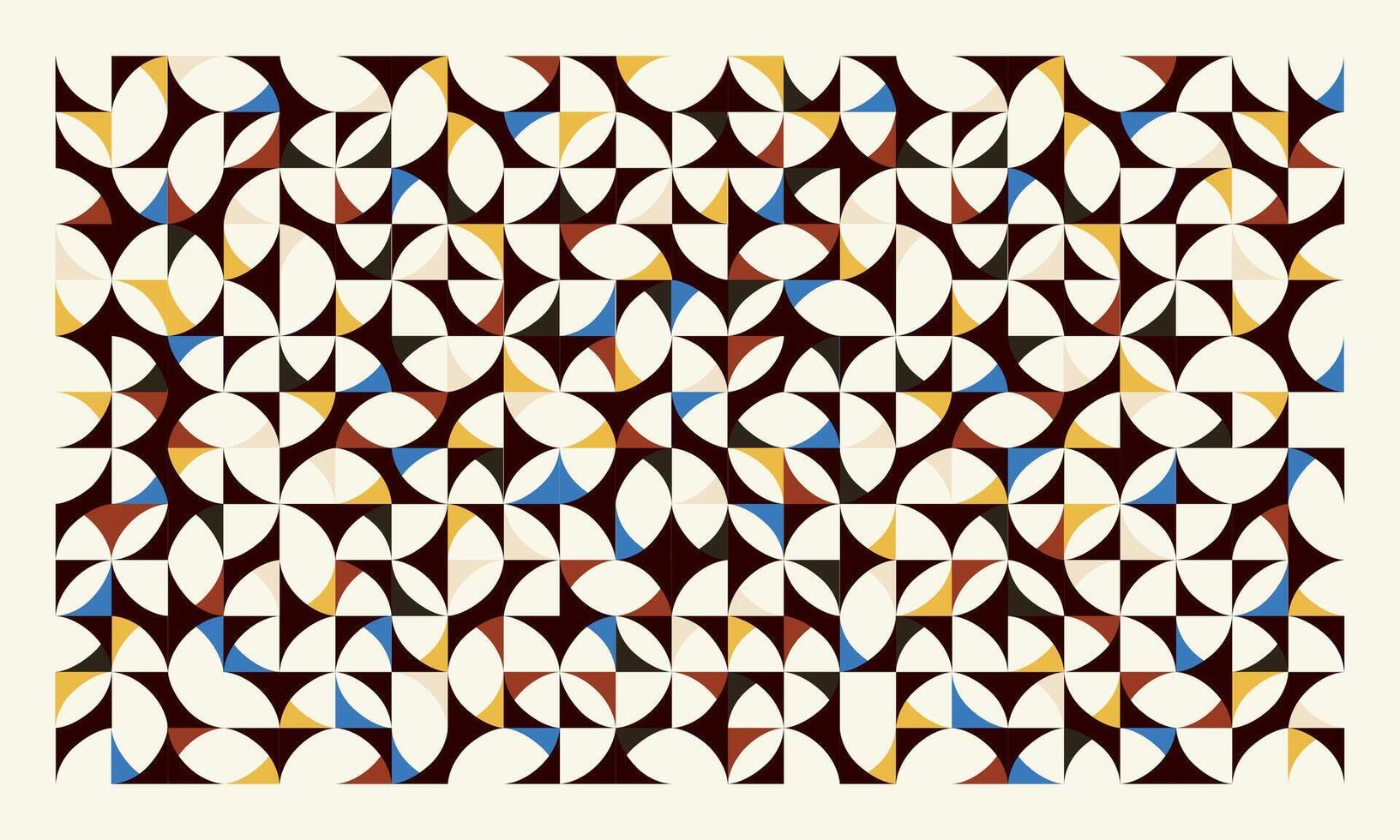 Minimalist trendy Bauhaus pattern backgrounds vector