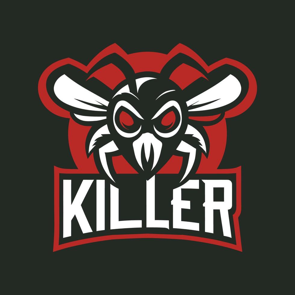 killer bee logo, illustration vector