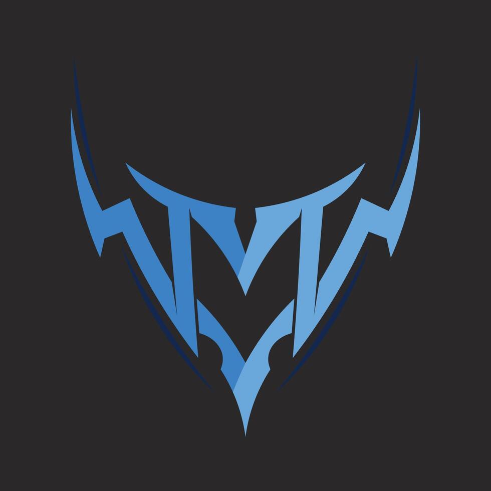 Abstract M Logo Template in Geometric Style for Creative Identity vector