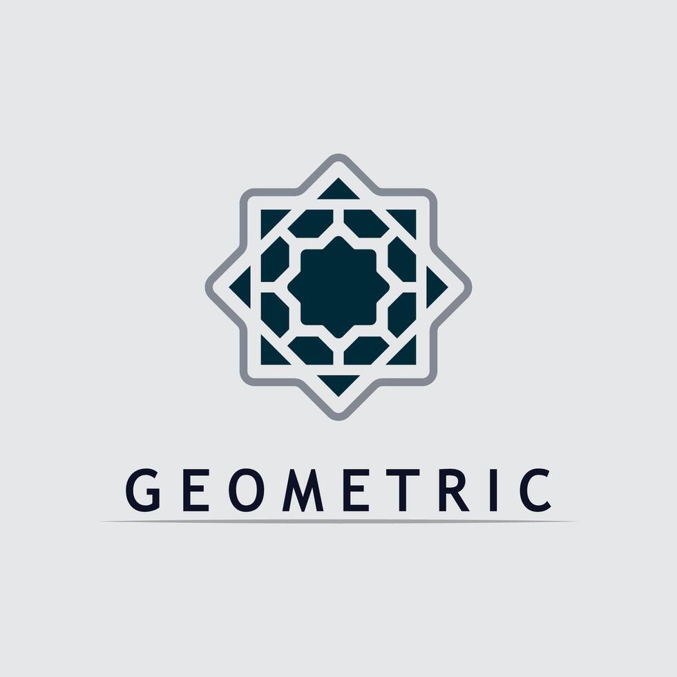 Minimalist Polygon Symbol Icon vector