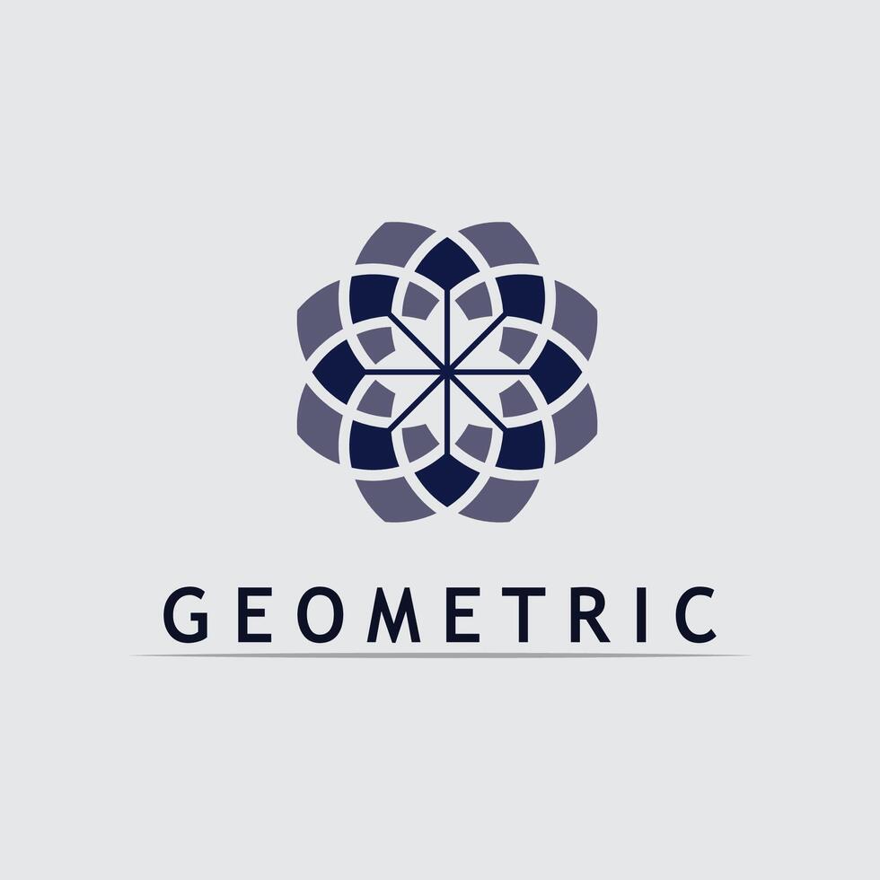 Geometric logo stock icon Abstract Geometric Icon for Branding vector