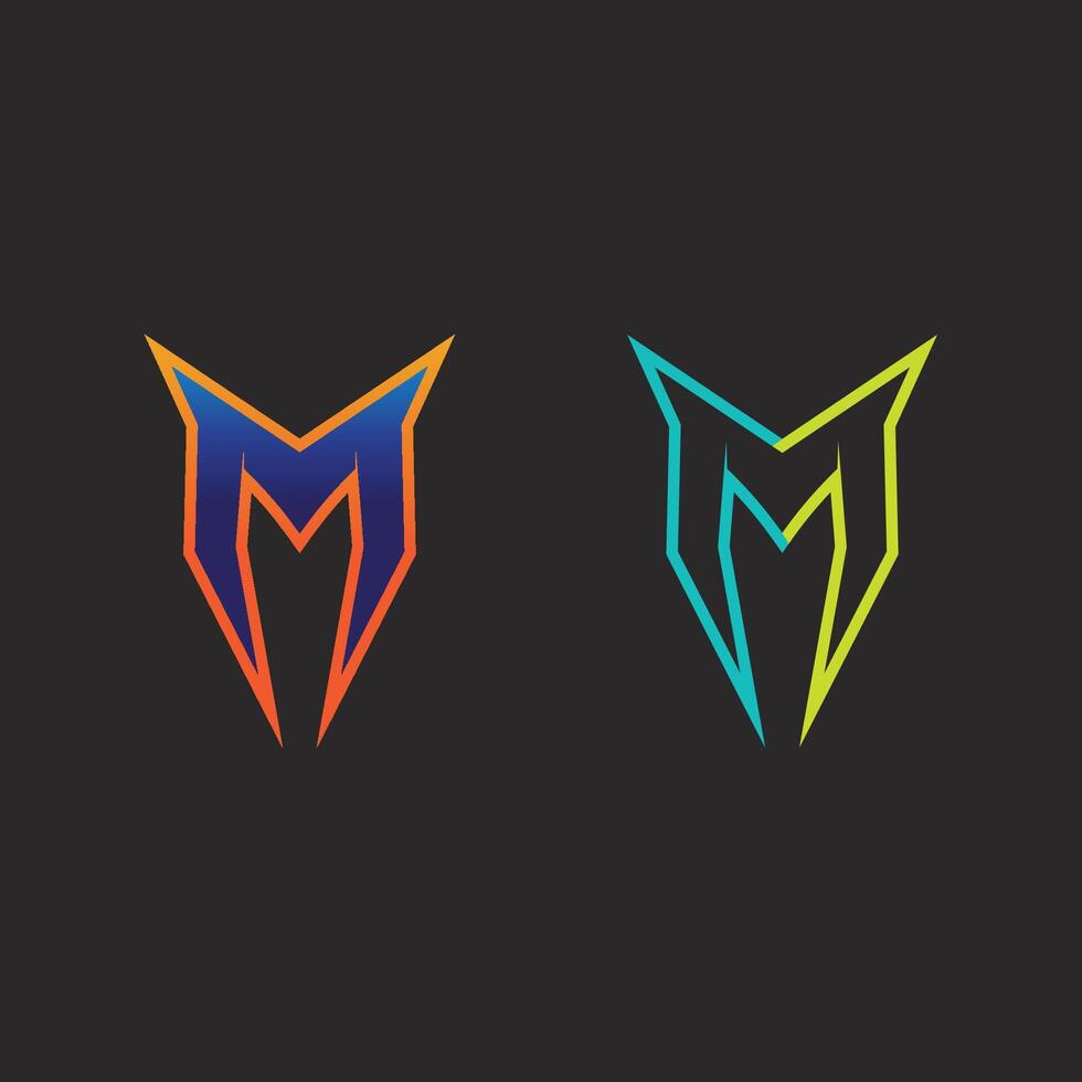 Unique Monogram M Logo Template for Brand and Identity Creation vector