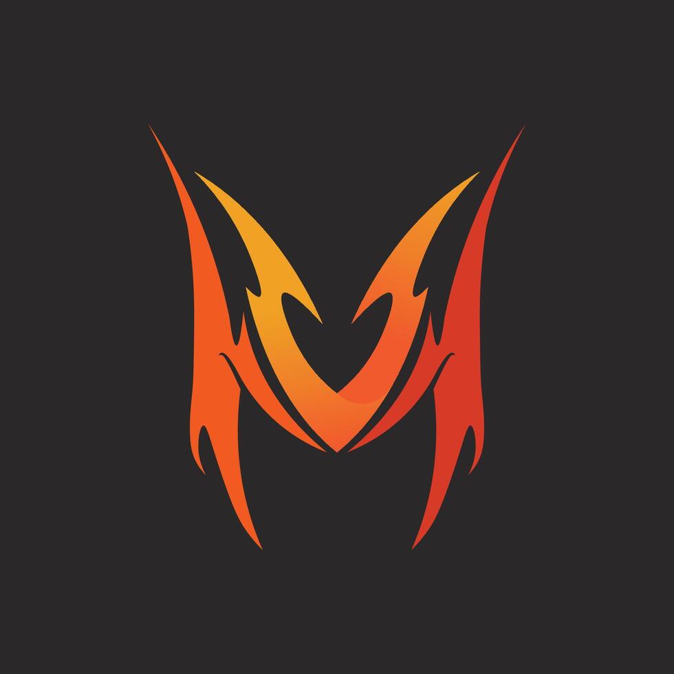 Professional M Initial Logo Design for Startup and Business Identity vector