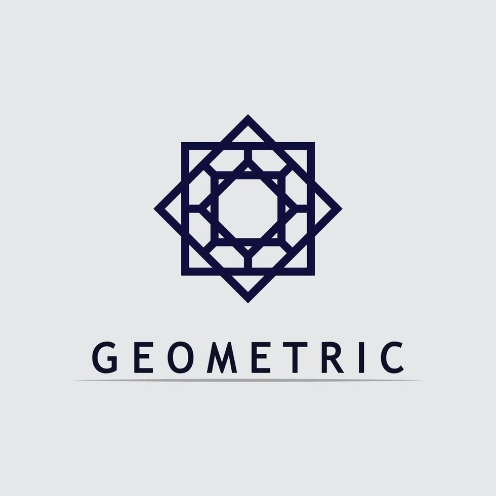 Modern Creative Geometric Symbol Design vector