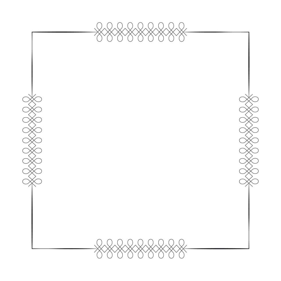 Floral decorative frame Design vector