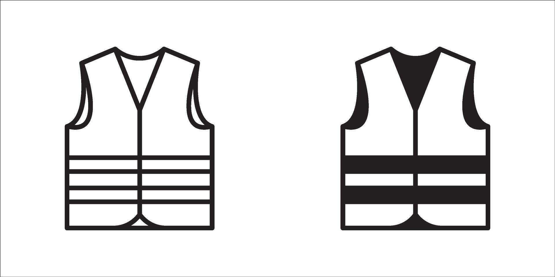 Life vest line icon, silhouette. Life jacket icon, silhouette, . Safety vest icon, illustration. vector