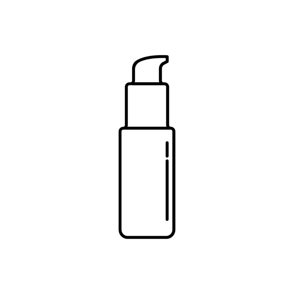 Editable serum stroke line icon isolated on white background flat illustration. vector