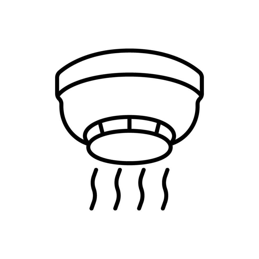 Sensor smoke icon isolated. simple icon on white background vector