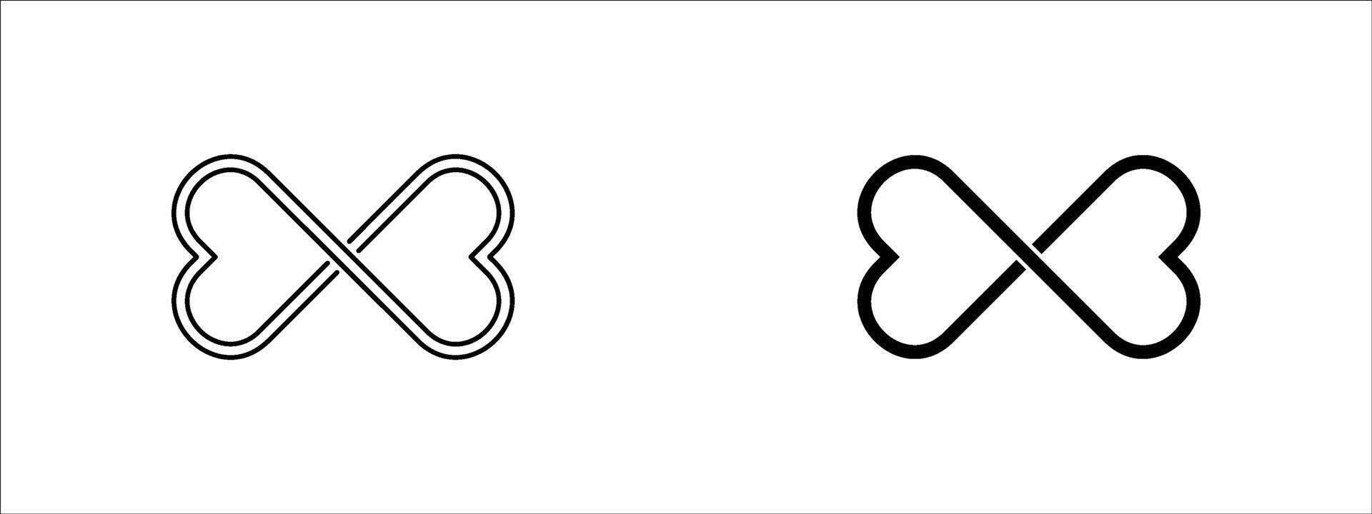 Infinite loop linear icon set. Ongoing process. Seamless integration. Continuous cycle. Arrows as infinity symbol. Thin line illustration. Contour symbol. outline drawing. Editable stroke vector