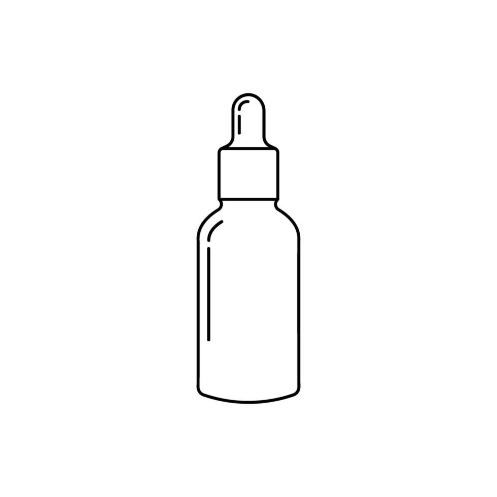 Editable serum stroke line icon isolated on white background flat illustration. eps 10. vector
