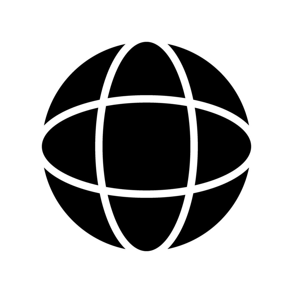 Globe black Icon illustration, Open web symbol icon, www symbol, Web icon, website, home icon set, earth clip art, globe symbol isolated on white background vector