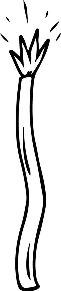Hand-drawn party popper burst doodle vector