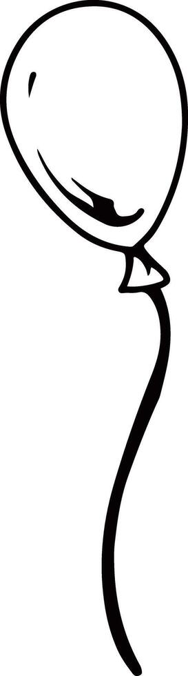 Doodle style balloon illustration vector