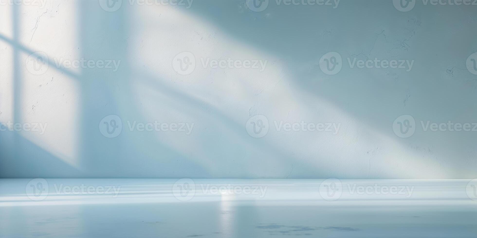 Sunlight streaming through windows in a minimalist room with a smooth surface photo