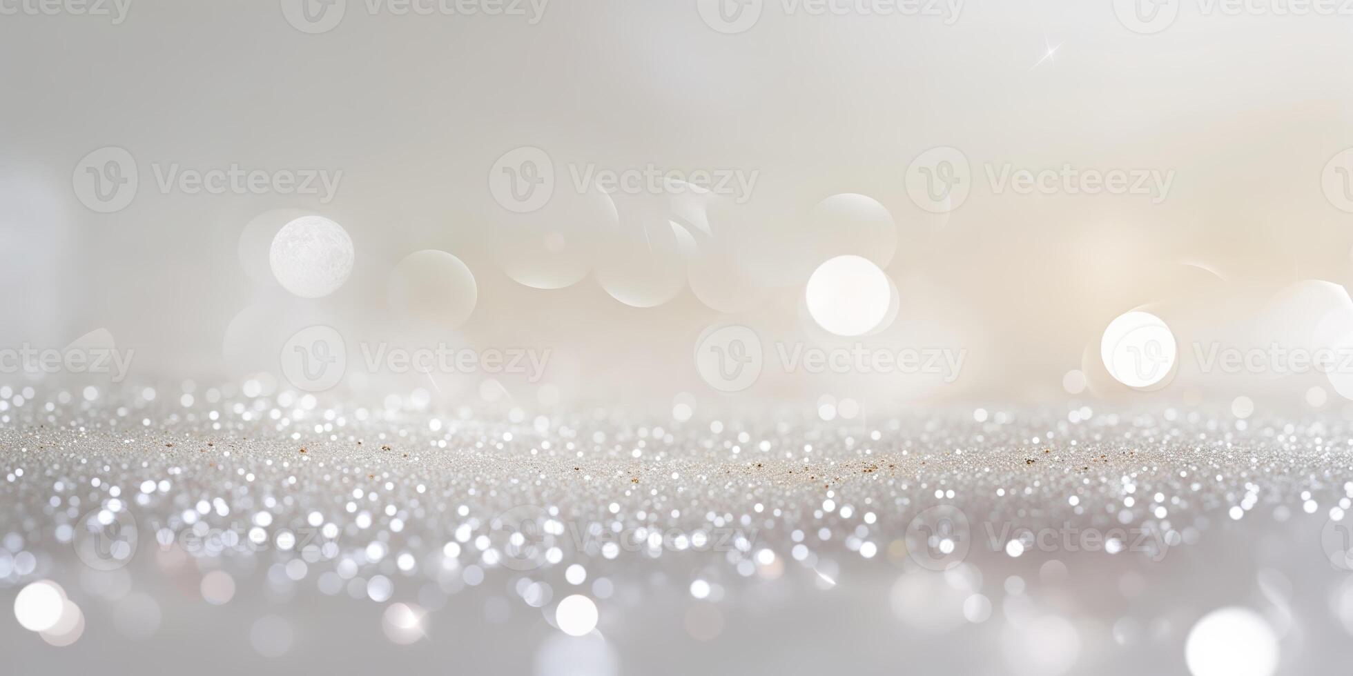 Sparkling background with soft bokeh effects during a serene moment of light reflection photo