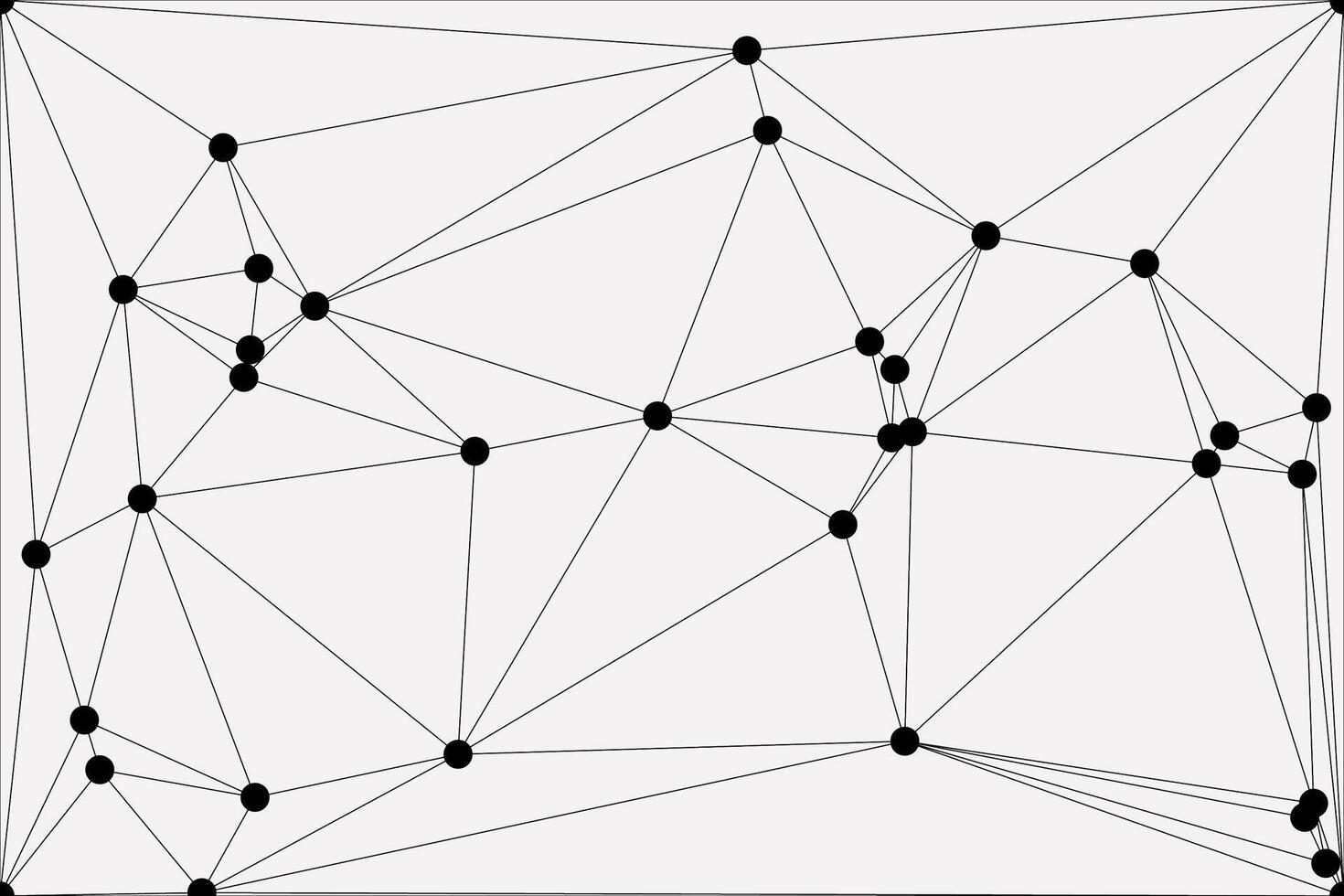 Global network connection background design. Abstract line background with connecting dots and lines. Network Connecting dot polygon Social network communication. Internet technology design background vector