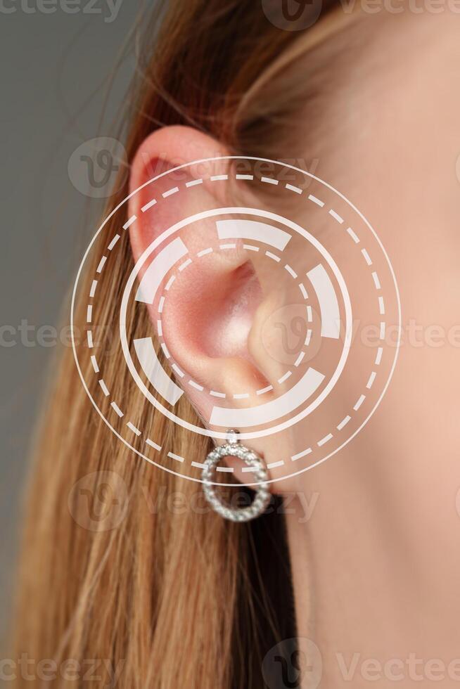 Close-up view of an elegant earring displayed in a contemporary studio setting during a fashion showcase photo
