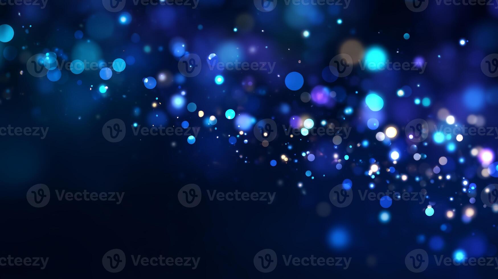 Colorful bokeh lights create a dreamy atmosphere in a dark setting during nighttime festivities photo