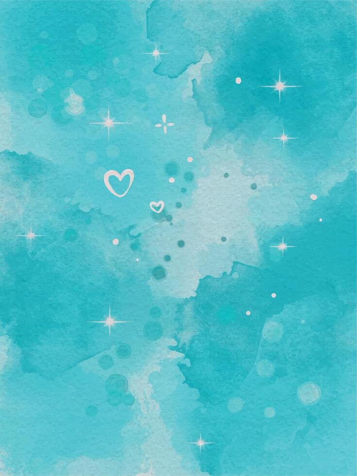 blue watercolor abstract hand painted background illustration vector