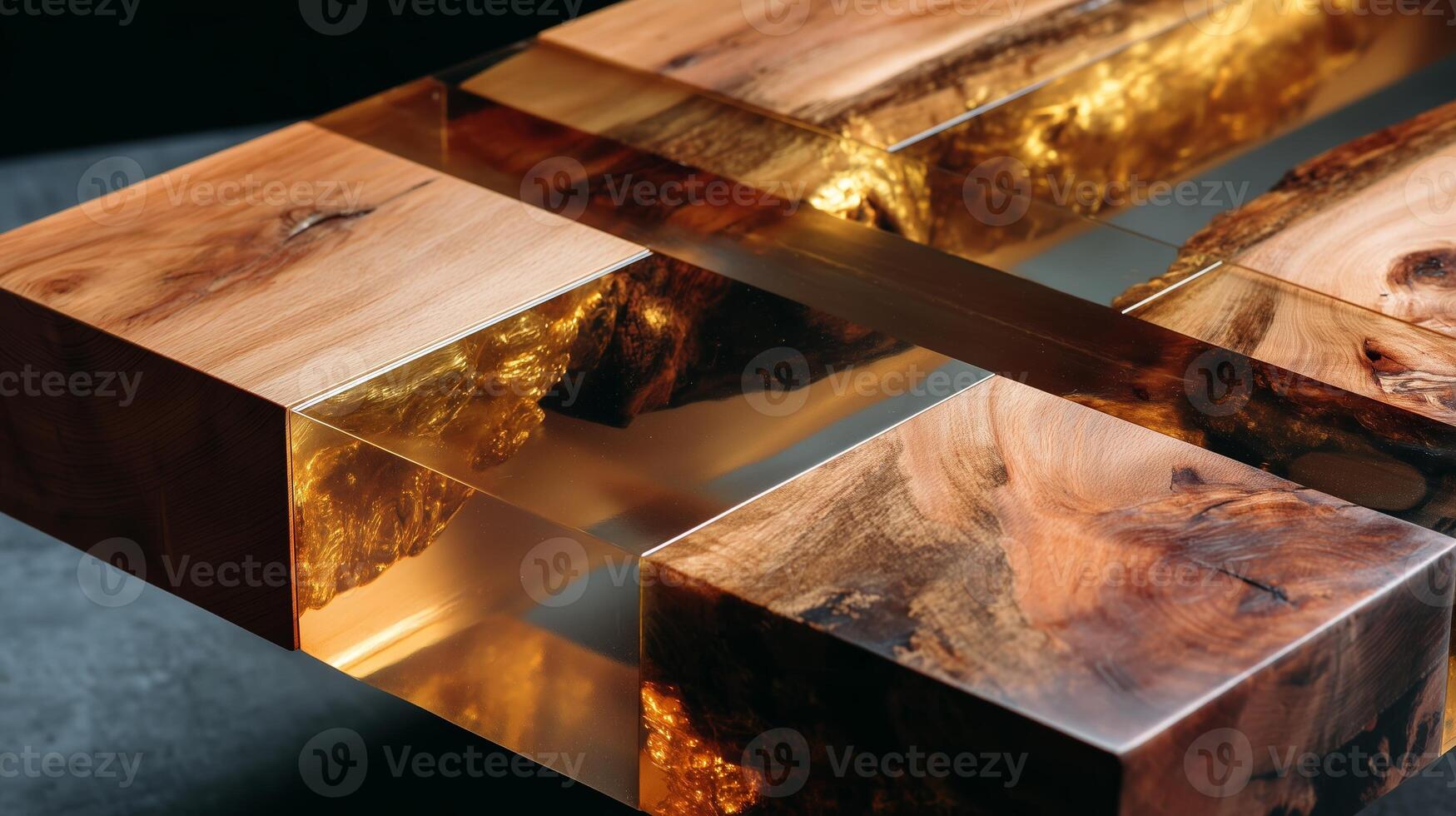 Unique resin and wood coffee table design showcasing craftsmanship and natural beauty in modern home decor photo